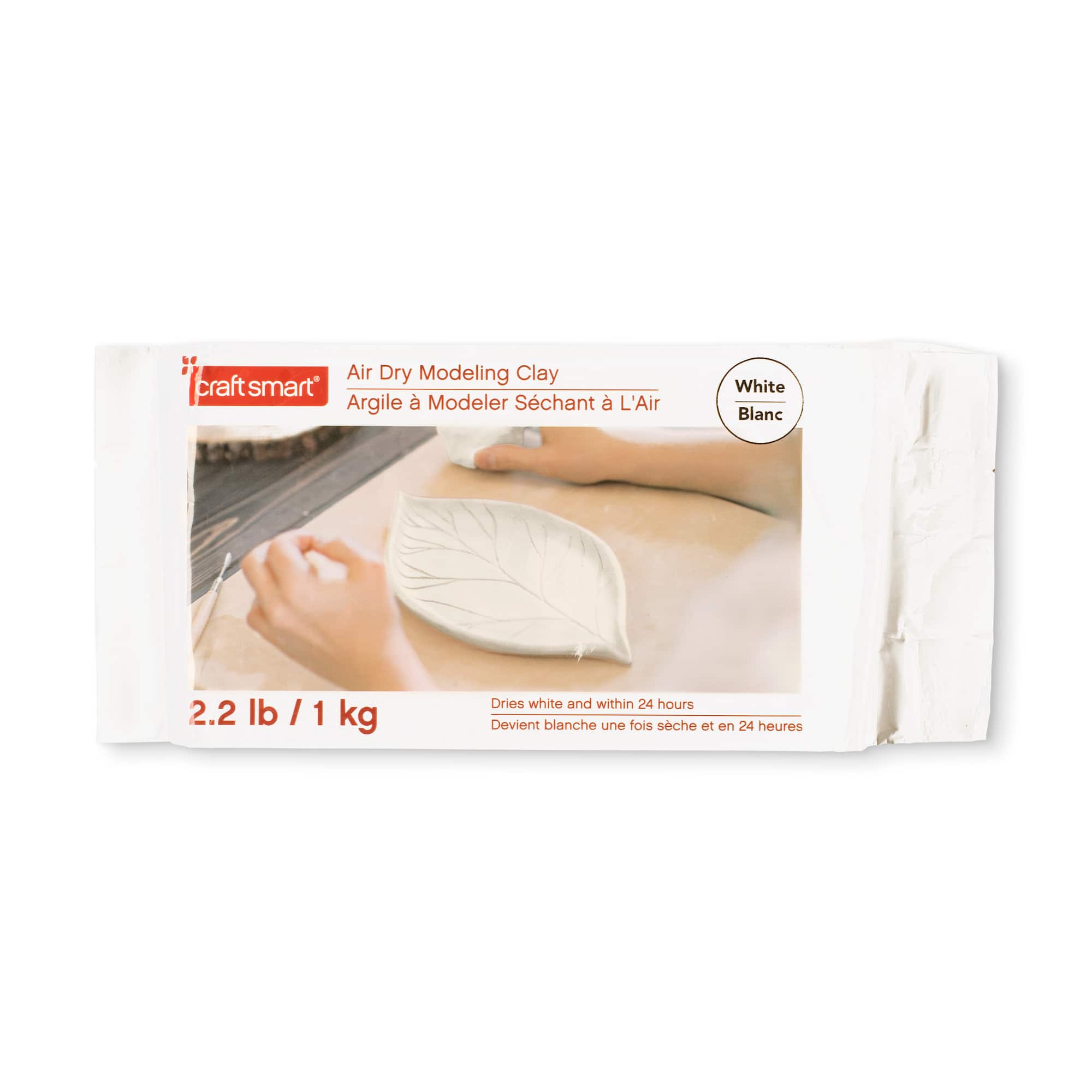 6 Pack: 2.2lb. White Air Dry Modeling Clay by Craft Smart®